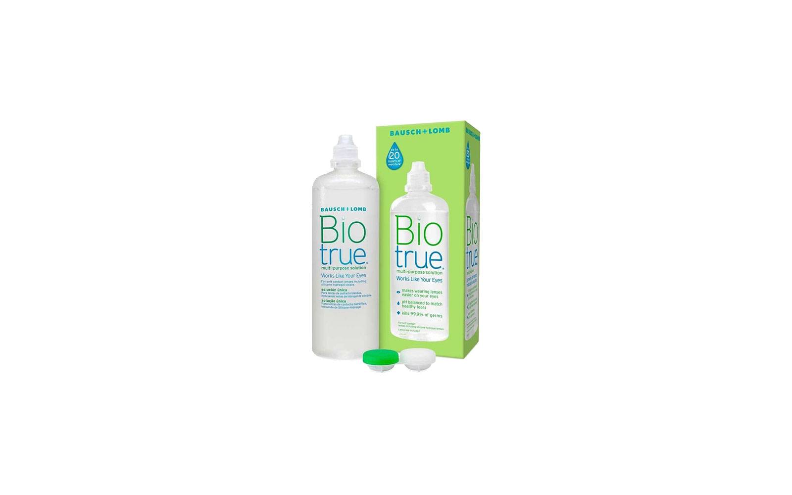 BIOTRUE 120ml - solution d'entretien multifonctions pour lentilles souples