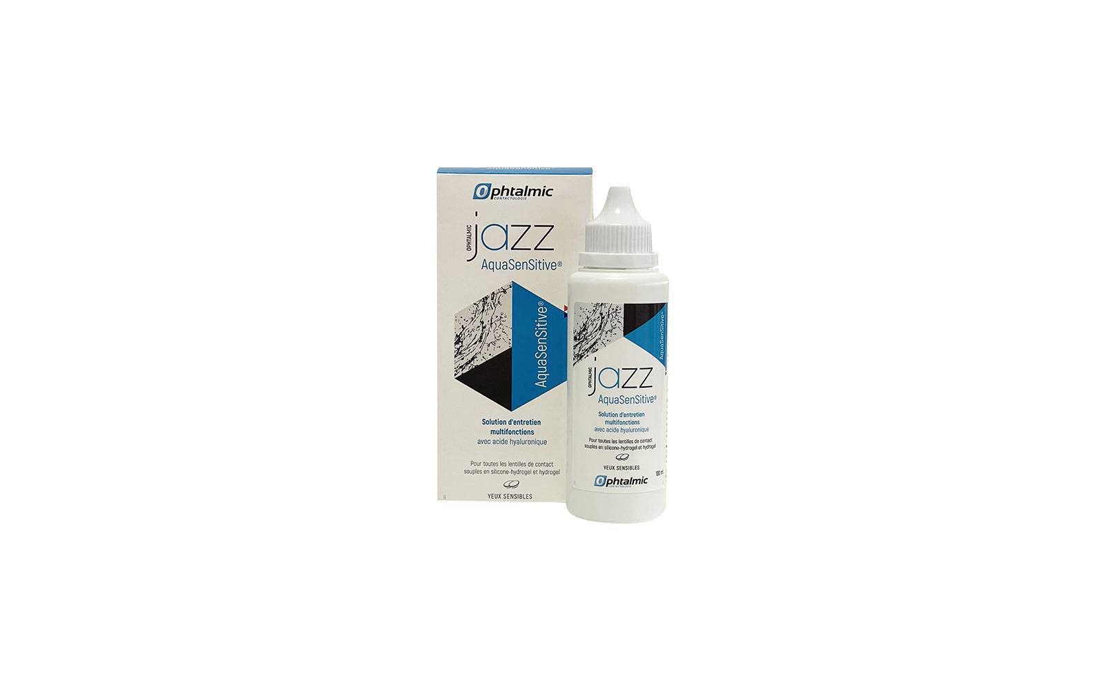 Jazz Aqua Sensitive 100 ml - solution d'entretien pour lentilles de contact