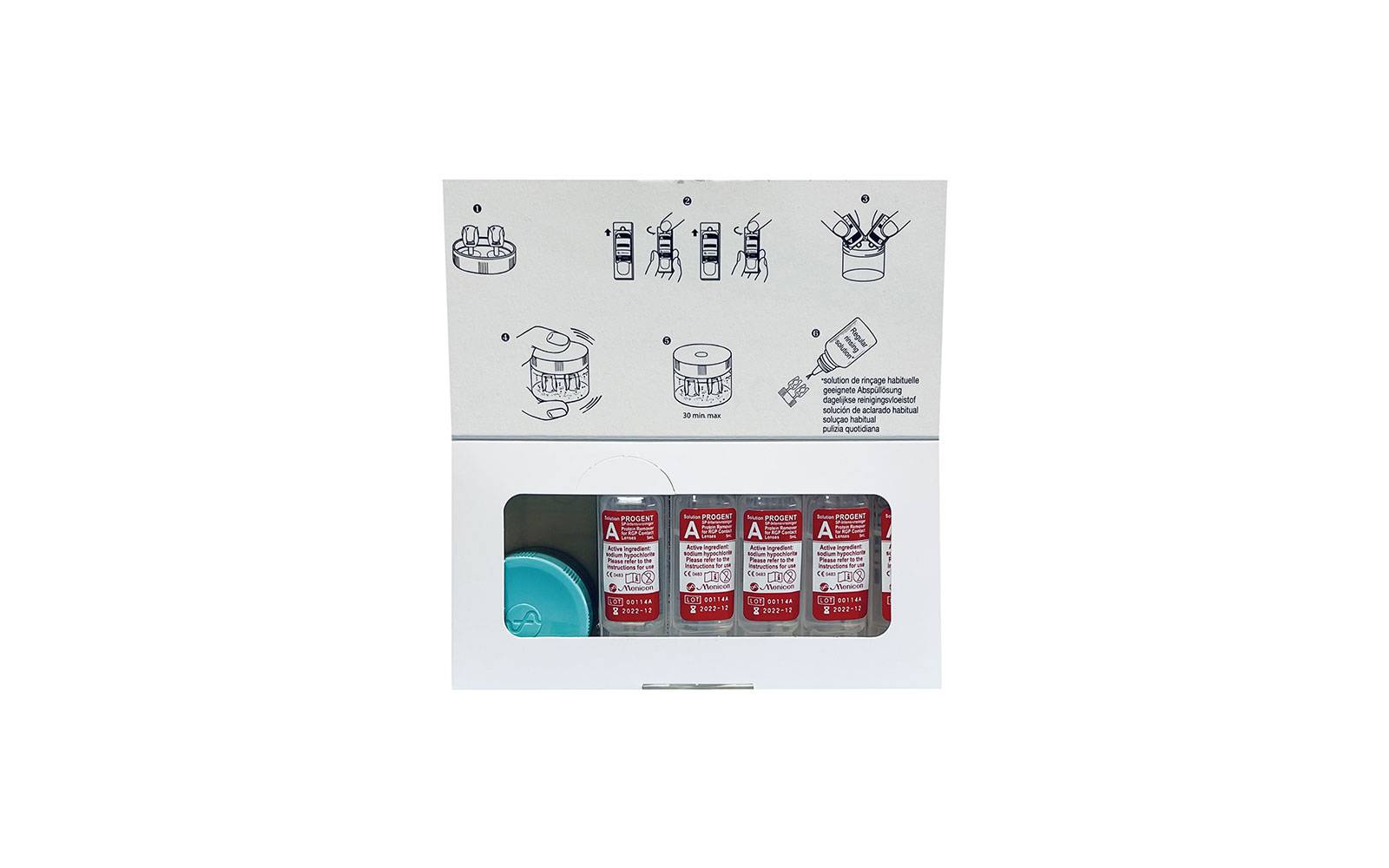 Progent 5 doses - Solution entretien pour lentilles de contact rigide